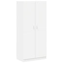 klædeskab 90x52x200 cm konstrueret træ hvid