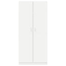 klædeskab 90x52x200 cm konstrueret træ hvid