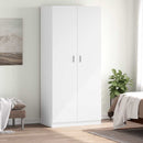 klædeskab 90x52x200 cm konstrueret træ hvid
