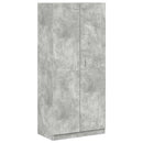 klædeskab 90x52x200 cm konstrueret træ betongrå