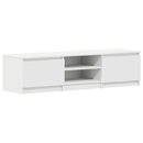 tv-bord 140x40x35,5 cm konstrueret træ hvid
