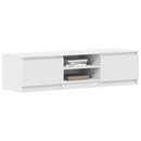 tv-bord 140x40x35,5 cm konstrueret træ hvid