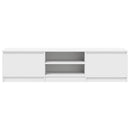 tv-bord 140x40x35,5 cm konstrueret træ hvid