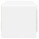 tv-bord 140x40x35,5 cm konstrueret træ hvid