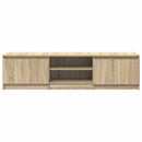tv-bord 140x40x35,5 cm konstrueret træ sonoma-eg
