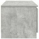 tv-bord 140x40x35,5 cm konstrueret træ betongrå