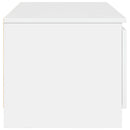 tv-bord 140x40x35,5 cm konstrueret træ hvid højglans