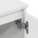 tv-bord 140x40x35,5 cm konstrueret træ hvid højglans