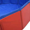 foldbart hundebassin 160 x 30 cm PVC rød