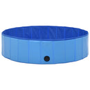 foldbart hundebassin 120 x 30 cm PVC blå