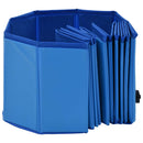 foldbart hundebassin 120 x 30 cm PVC blå