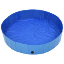 foldbart hundebassin 160 x 30 cm PVC blå
