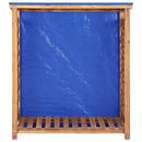 skur til brændeopbevaring 105x38x115 cm massivt akacietræ
