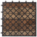 Terrasse Flise 10 pcs Grå 30 x 30 cm Akacietræ
