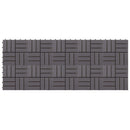 Terrasse Flise 10 pcs Grå 30 x 30 cm Akacietræ