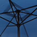 parasol 300x200 cm metalstang azurblå