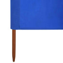 9-panels læsejl 1200x80 cm stof azurblå
