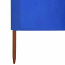 9-panels læsejl 1200x160 cm stof azurblå