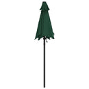 parasol 200x224 cm aluminium grøn