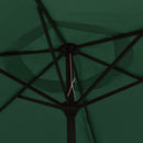 parasol 200x224 cm aluminium grøn