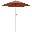 parasol 200x224 cm aluminium terracotta