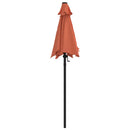 parasol 200x224 cm aluminium terracotta