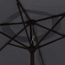 parasol 200x224 cm aluminium sort