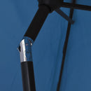parasol 200x224 cm aluminium blå