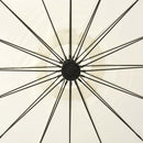 hængende parasol 3 m aluminiumsstang hvid
