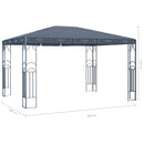 pavillon 400 x 300 cm antracitgrå