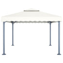 pavillon 400x300 cm aluminium cremefarvet