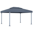 pavillon 400x300 cm aluminium antracitgrå