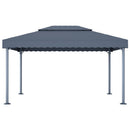 pavillon 400x300 cm aluminium antracitgrå