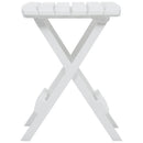 foldbart havebord 45,5 x 38,5 x 50 cm hvid
