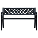 havebænk 125 cm stål sort