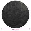 poolovertræk 210 cm PE sort