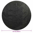 poolovertræk 417 cm PE sort