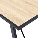 spisebord 120 x 60 x 75 cm MDF egetræsfarve