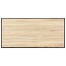 spisebord 120 x 60 x 75 cm MDF egetræsfarve