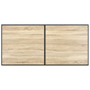 spisebord 160 x 80 x 75 cm MDF egetræsfarve
