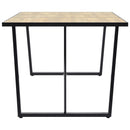 spisebord 200 x 100 x 75 cm MDF egetræsfarve