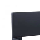 sengestel med LED 100x200 cm kunstlæder sort