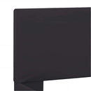 sengestel med LED 160 x 200 cm kunstlæder sort