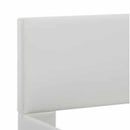 sengestel med LED 90x200 cm kunstlæder hvid