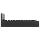 sengeramme uden madras med hydraulisk opbevaring 160x200cm sort