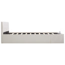 sengeramme uden madras med hydraulisk opbevaring 160x200cm hvid