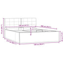hydraulisk opbevaringsseng 120 x 200 cm kunstlæder grå