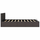hydraulisk opbevaringsseng 120 x 200 stof mørkegrå