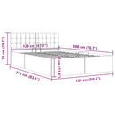 hydraulisk opbevaringsseng 120 x 200 stof lysegrå