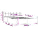 hydraulisk opbevaringsseng 180 x 200 cm stof lysegrå